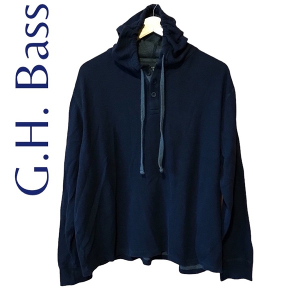 G.H. Bass & Co. Other - G.H. Bass & Co. Blue Thermal Hoodie - Men’s Large